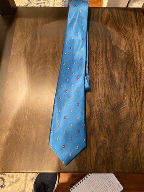 Yves Saint Laurent Silk Tie Blue